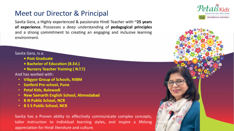 Savita Gora - Petals Kids Prechool & Daycare