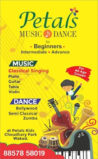 Music and Dance Classes in Wakad, PCMC: Petals Kids