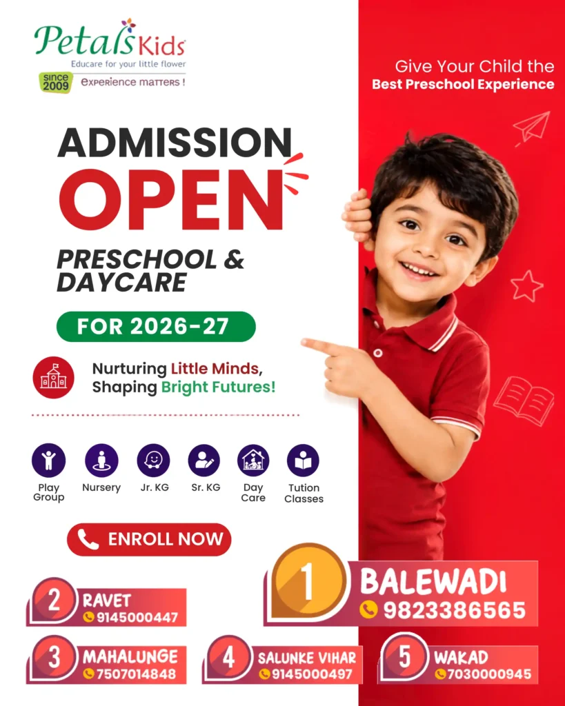 Petals Kids Preschool & Daycare Admission Open 2026-2027