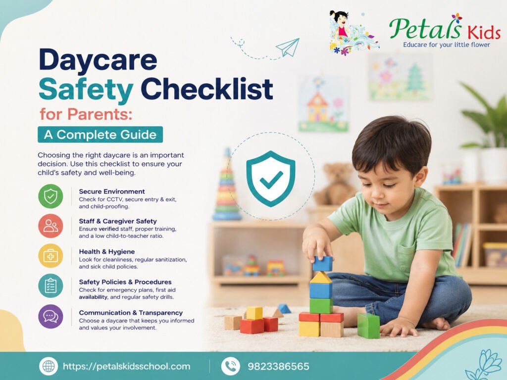 daycare safety checklist for parents