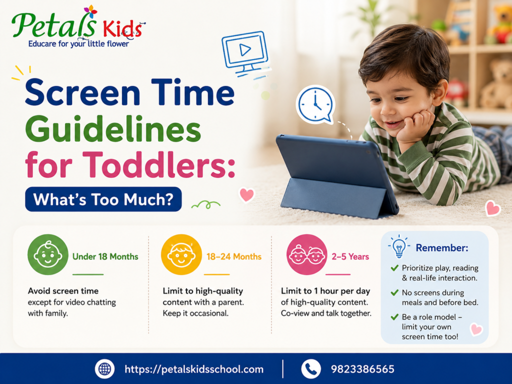 screen time guidelines for toddlers
